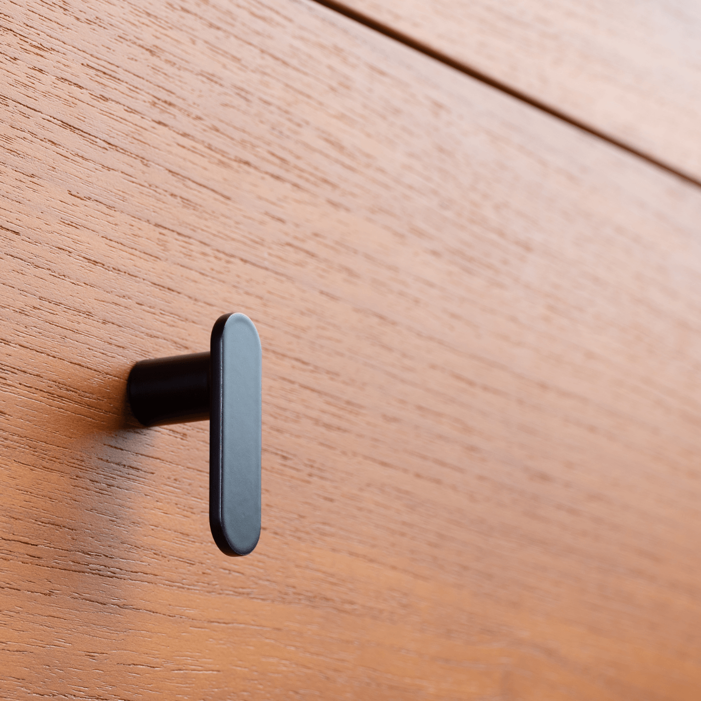 Mid-Century Modern L-Shaped Knob Black on West Elm Dresser #color_charcoal