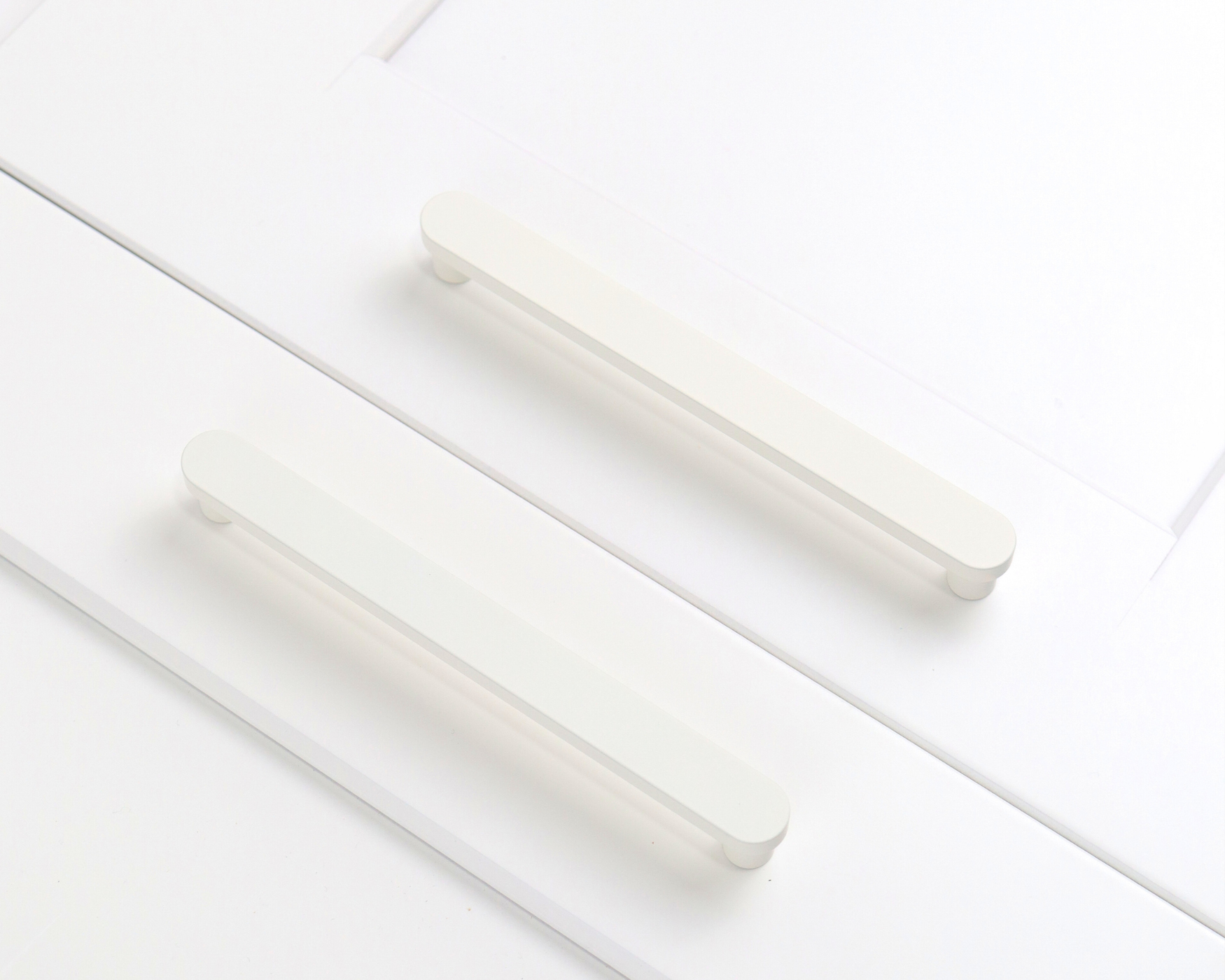 Monochromatic Styling hardware with cabinet 