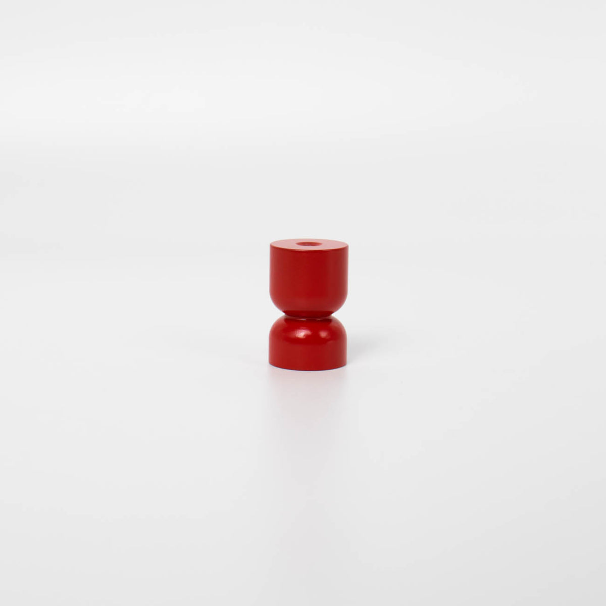 Rose Red Hourglass Mid-Century  Cabinet Knob