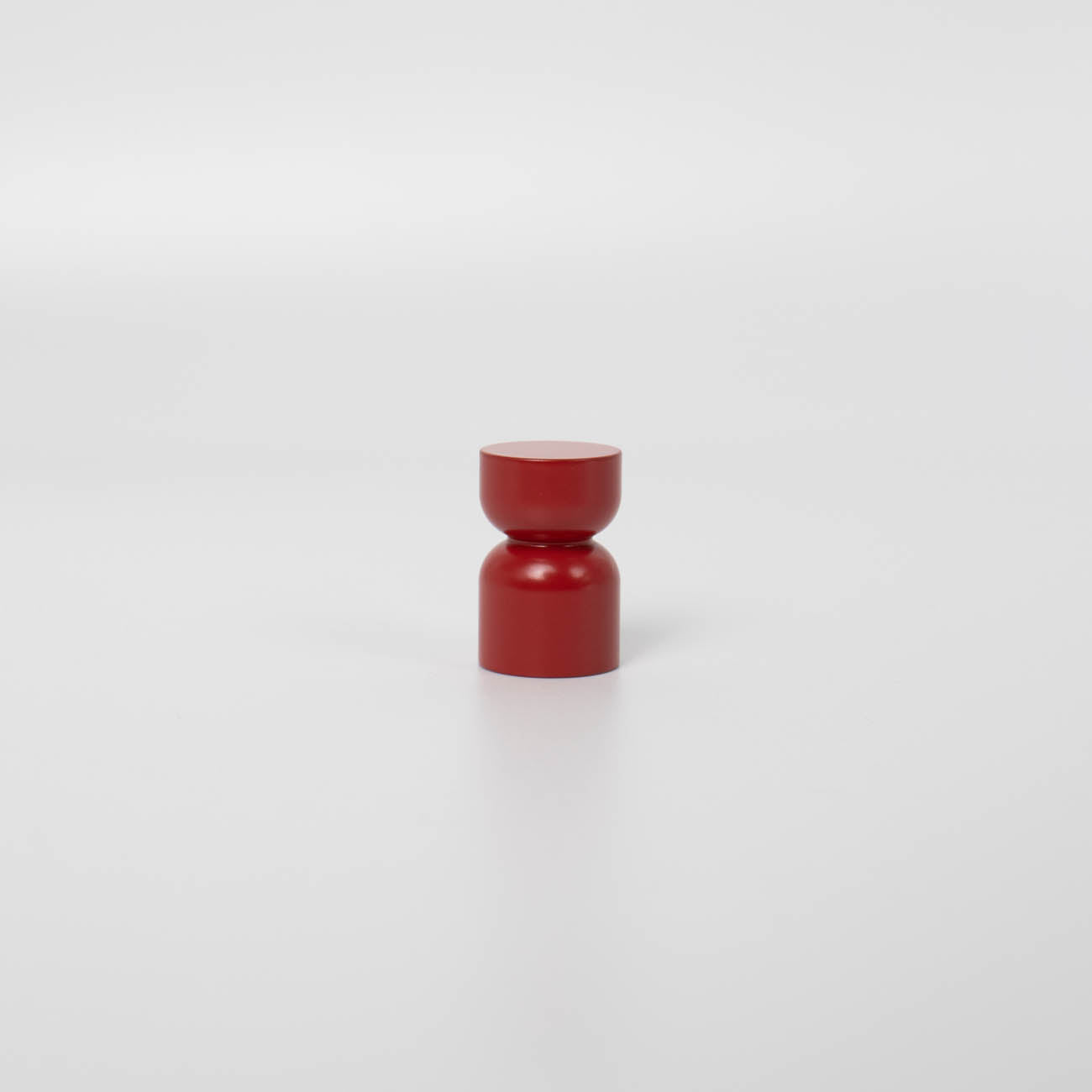 Rose Red Hourglass Mid-Century  Cabinet Knob